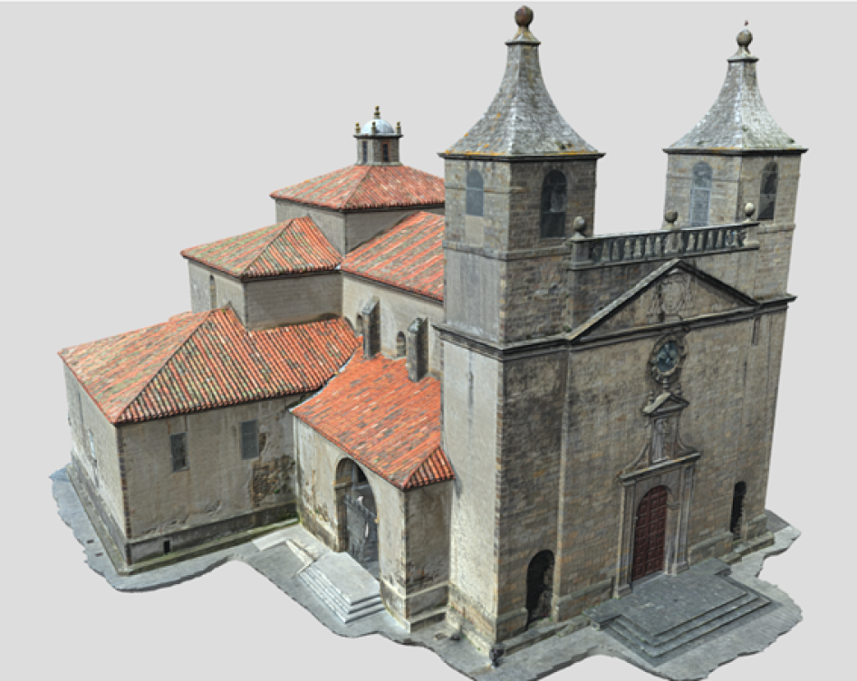 MODELO 3D SOBRE LA COLEGIATA DE SANTA MARÍA MAGDALENA SITUADA EN LA VILLA ASTURIANA DE CANGAS DEL NARCEA